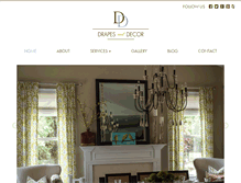 Tablet Screenshot of drapesndecor.com